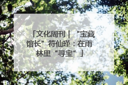文化周刊｜“宝藏馆长”符仙瑾：在雨林里“寻宝”
